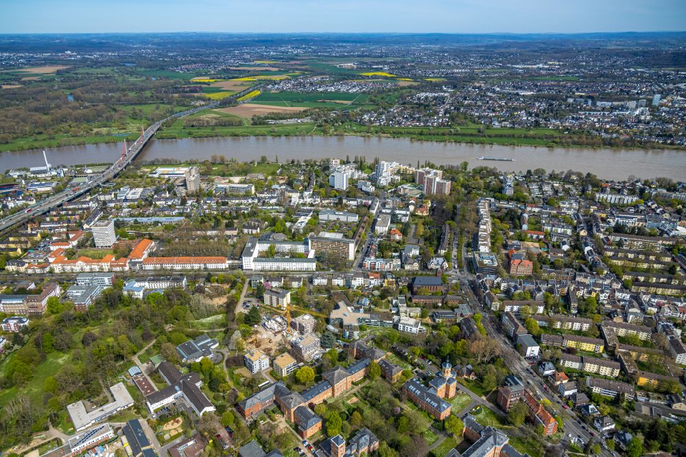 Aerial image Bonn - Construction site to build a new multi-family residential complex Castell-Park on street Kaiser-Karl-Ring in the district Castell in Bonn in the state North Rhine-Westphalia, Germany