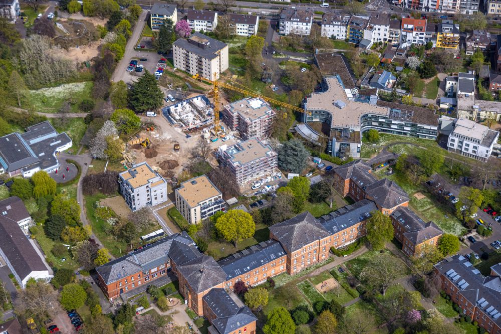 Aerial photograph Bonn - Construction site to build a new multi-family residential complex Castell-Park on street Kaiser-Karl-Ring in the district Castell in Bonn in the state North Rhine-Westphalia, Germany