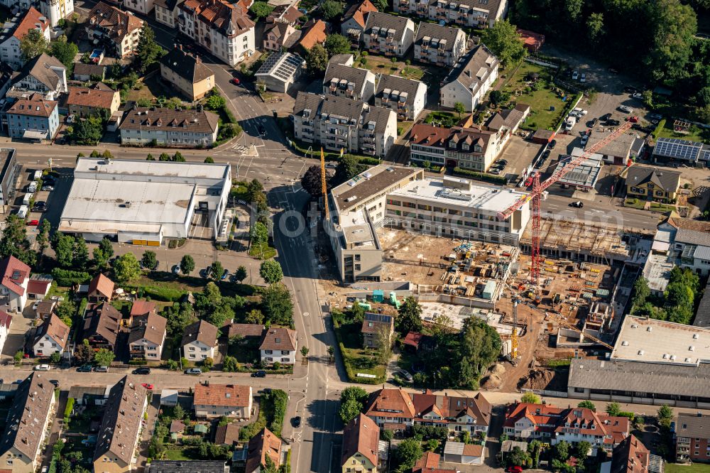 Aerial photograph Lahr/Schwarzwald - Construction site to build a new multi-family residential complex Geroldsecker Quartier Lahr on street Langemarckstrasse in Lahr/Schwarzwald in the state Baden-Wuerttemberg, Germany