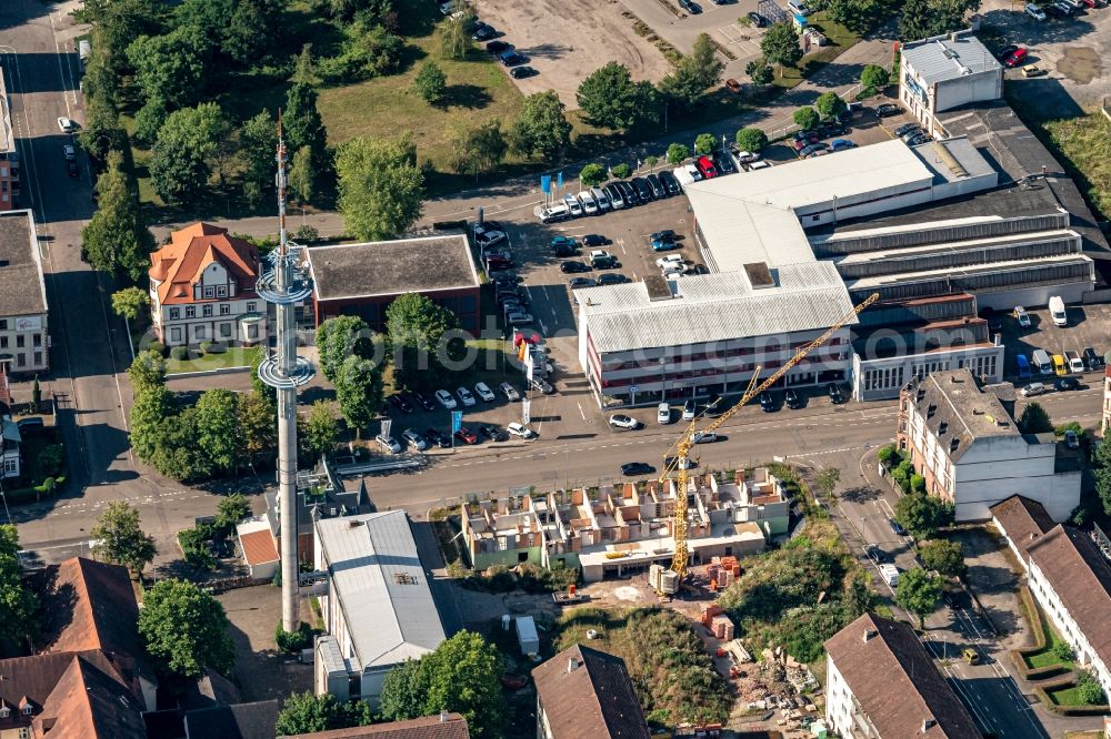 Aerial photograph Lahr/Schwarzwald - Construction site to build a new multi-family residential complex Lotzbeckstrasse - Jammstrasse in Lahr/Schwarzwald in the state Baden-Wuerttemberg, Germany