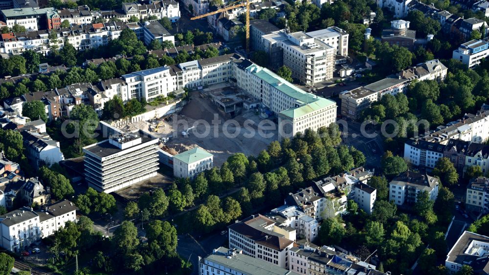 Aerial photograph Bonn - Construction site to build a new multi-family residential complex on street Poppelsdorfer Allee - Prinz-Albert-Strasse - Heinrich-von-Kleist-Strasse - Bonner Talweg in the district Suedstadt in Bonn in the state North Rhine-Westphalia, Germany