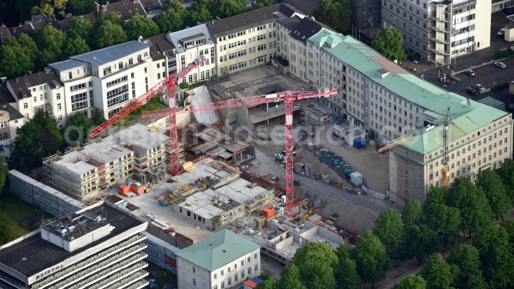 Aerial image Bonn - Construction site to build a new multi-family residential complex on street Poppelsdorfer Allee - Prinz-Albert-Strasse - Heinrich-von-Kleist-Strasse - Bonner Talweg in the district Suedstadt in Bonn in the state North Rhine-Westphalia, Germany