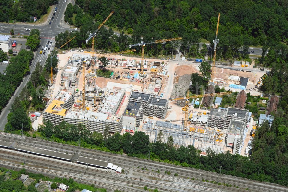 Aerial photograph Nürnberg - Construction site to build a new multi-family residential complex Regensburger Viertel in Nuremberg in the state Bavaria, Germany