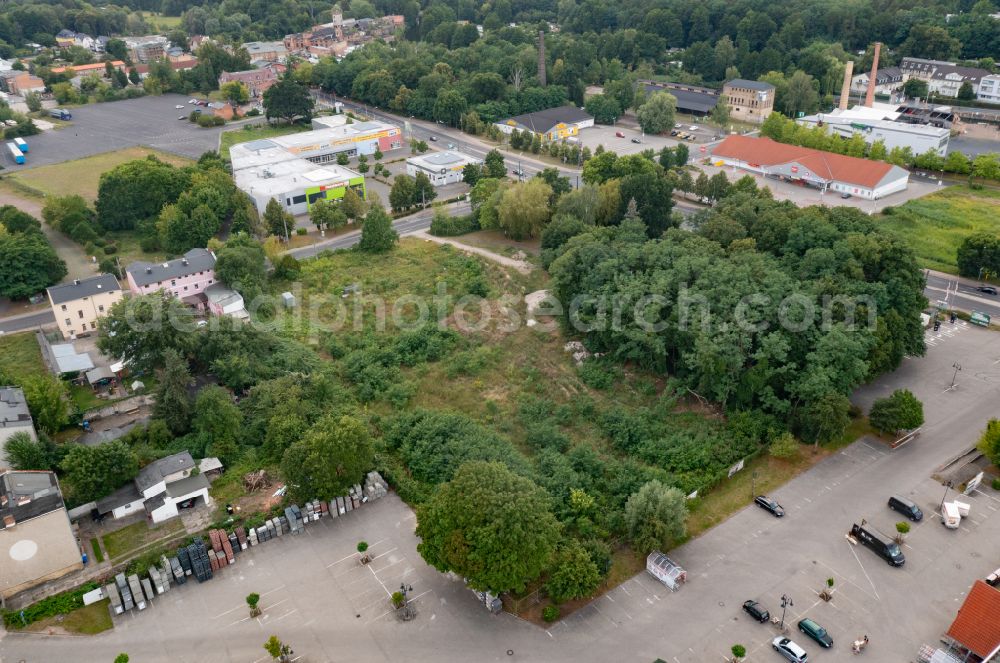 Aerial photograph Eberswalde - Construction site to build a new multi-family residential complex Wohnpark Finowtal in Eberswalde in the state Brandenburg, Germany