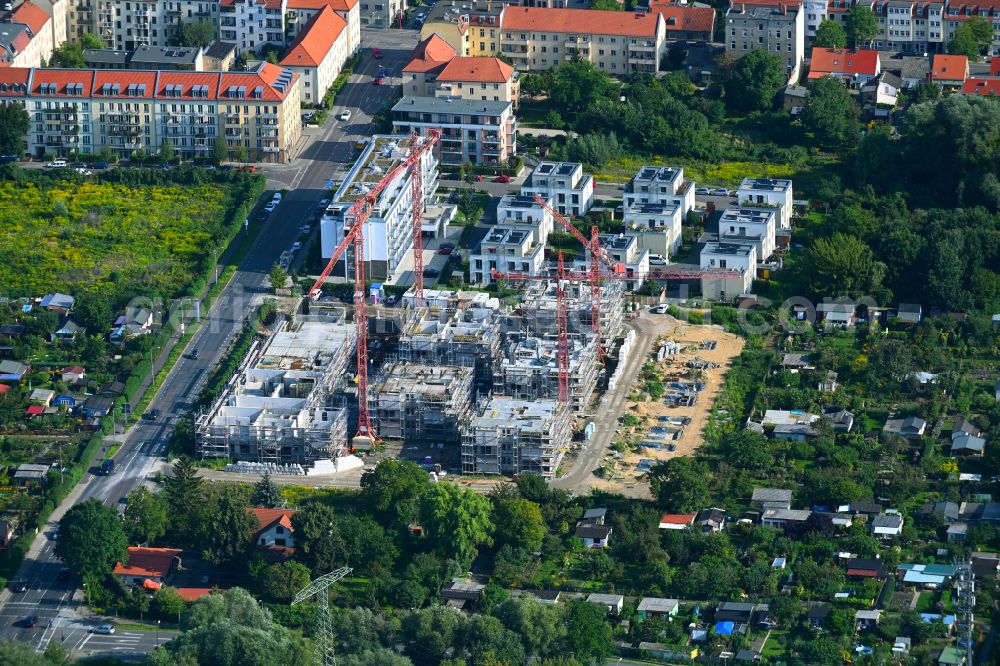 Aerial photograph Potsdam - Residential construction site with multi-family housing development- of the project Residenz Babelsberg Sued on Horstweg in the district Babelsberg Sued in Potsdam in the state Brandenburg, Germany