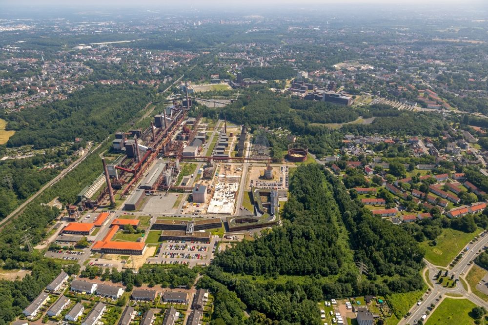 Aerial image Essen - Building of RAG Montan Immobilien GmbH Im Welterbe of Zeche Zollverein in Essen in the state North Rhine-Westphalia