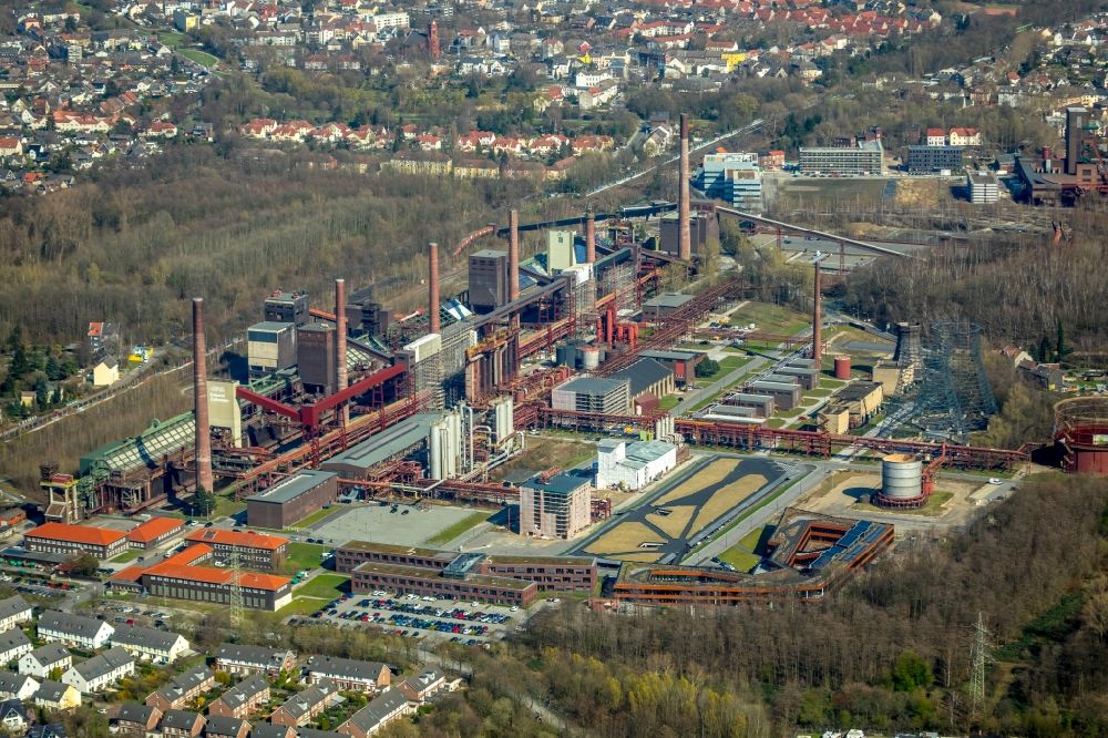 Aerial photograph Essen - Building of RAG Montan Immobilien GmbH of Zeche Zollverein destrict Stoppenberg in Essen in the state North Rhine-Westphalia