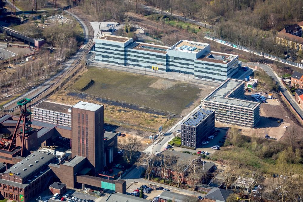 Essen from above - Building of RAG Montan Immobilien GmbH of Zeche Zollverein destrict Stoppenberg in Essen in the state North Rhine-Westphalia