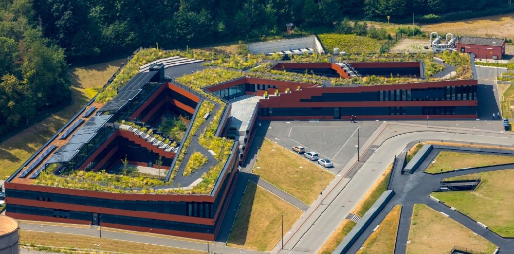 Aerial image Essen - Building of RAG Montan Immobilien GmbH Im Welterbe of Zeche Zollverein in Essen in the state North Rhine-Westphalia