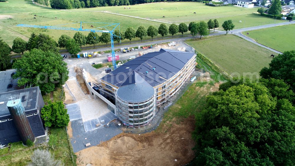 Aerial photograph Hennef (Sieg) - Neubau des Sibilla-Hospiz in Hennef-Boedingen in the state North Rhine-Westphalia, Germany