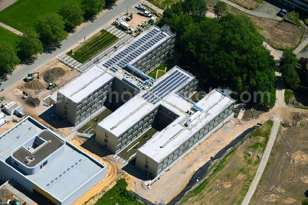 Aerial photograph Bielefeld - Complementary new construction site on the campus-university building complex Gebaeude Z on Konsequenz in Bielefeld in the state North Rhine-Westphalia, Germany