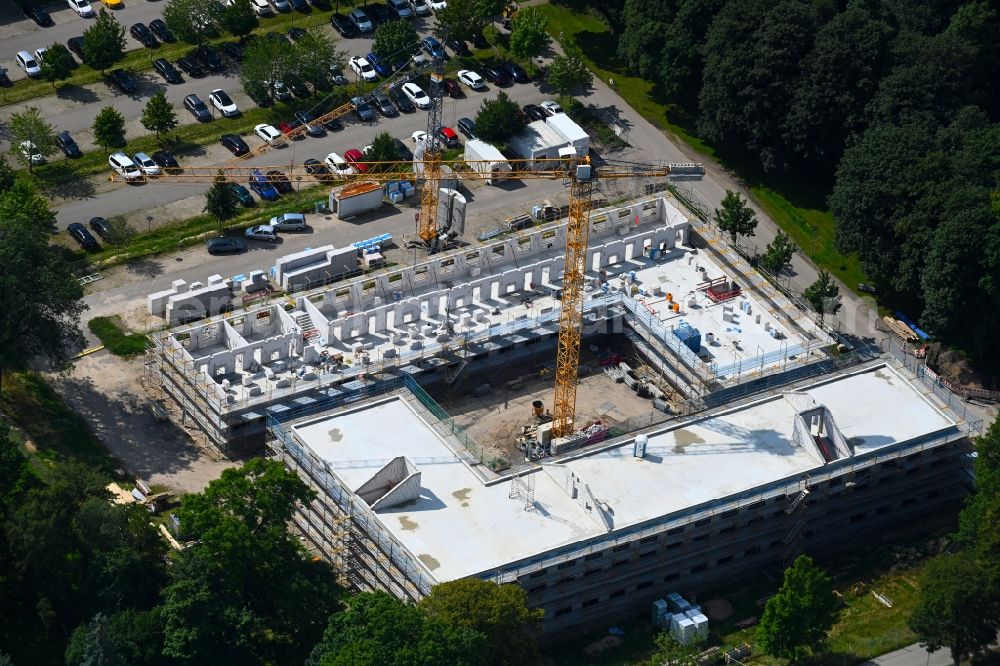 Aerial photograph Flensburg - Construction site to build a new german army Bundeswehr military barracks in the district Muerwik in Flensburg in the state Schleswig-Holstein, Germany