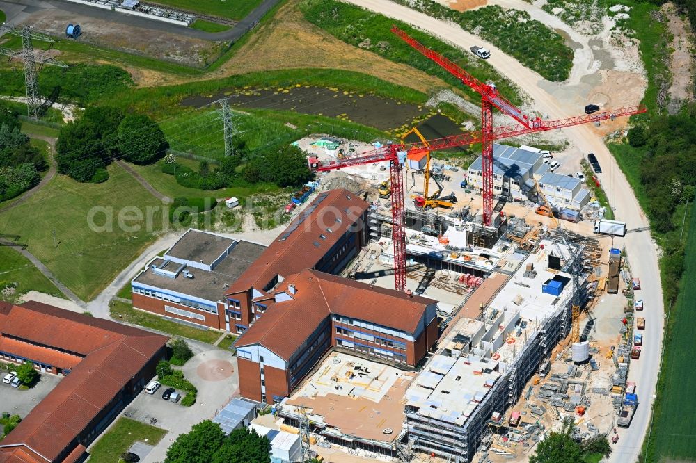 Aerial photograph Lehrte - New construction of the company administration building and Campus in the district Ahlten in Lehrte in the state Lower Saxony, Germany