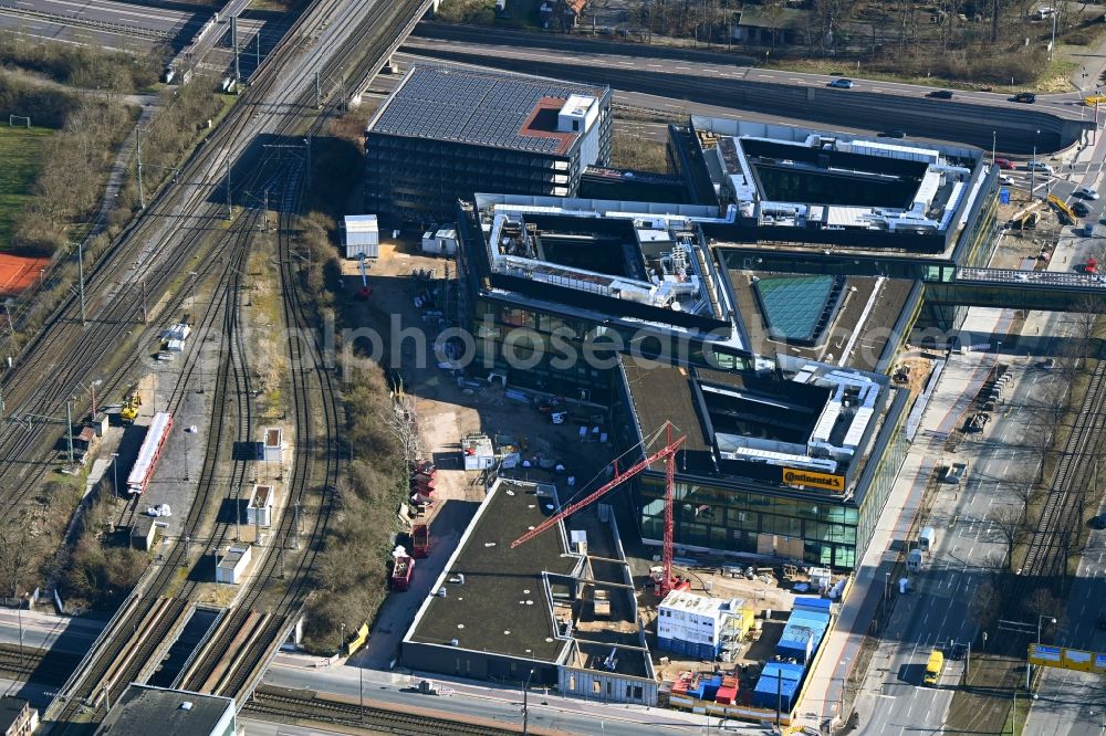 Aerial photograph Hannover - New construction of the company administration building of Continental AG on Hans-Boeckler-Allee in the district Suedstadt-Bult in Hannover in the state Lower Saxony, Germany