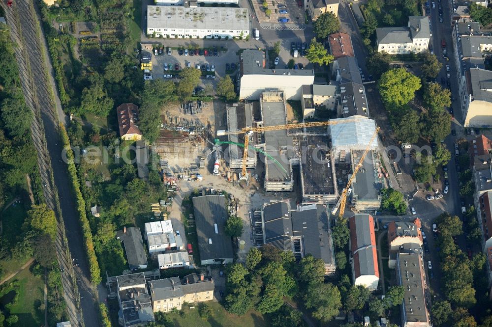 Aerial photograph Potsdam - View of the new construction of the science and restoration centre in Potsdam in the state Brandenburg