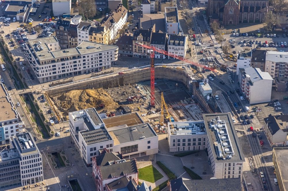 Aerial photograph Dortmund - New construction of a residential and commercial building Stiftsforum in the district Hoerde in Dortmund at Ruhrgebiet in the state North Rhine-Westphalia, Germany