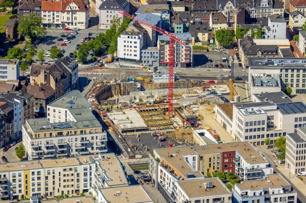 Aerial image Dortmund - New construction of a residential and commercial building Stiftsforum in the district Hoerde in Dortmund at Ruhrgebiet in the state North Rhine-Westphalia, Germany
