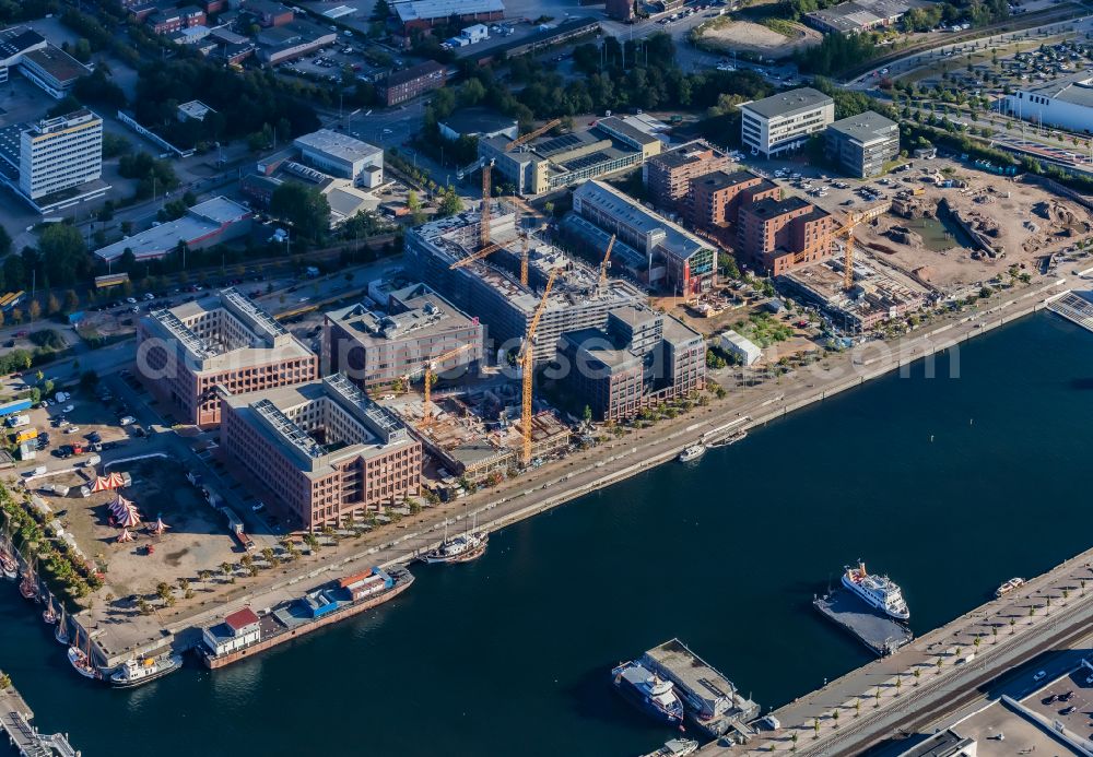 Aerial photograph Kiel - New residential and commercial building Quarter Kieler Hoern Areal in Kiel in the state Schleswig-Holstein, Germany