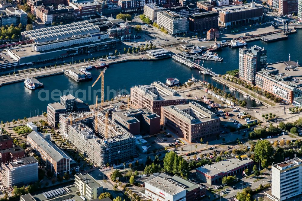 Aerial image Kiel - New residential and commercial building Quarter Kieler Hoern Areal in Kiel in the state Schleswig-Holstein, Germany