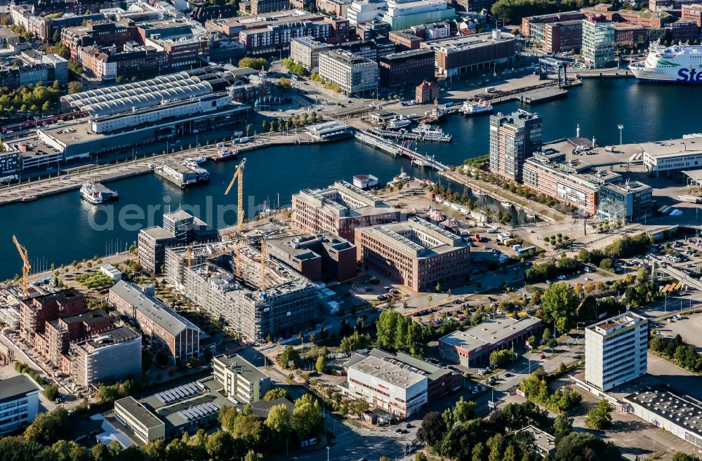 Aerial photograph Kiel - New residential and commercial building Quarter Kieler Hoern Areal in Kiel in the state Schleswig-Holstein, Germany