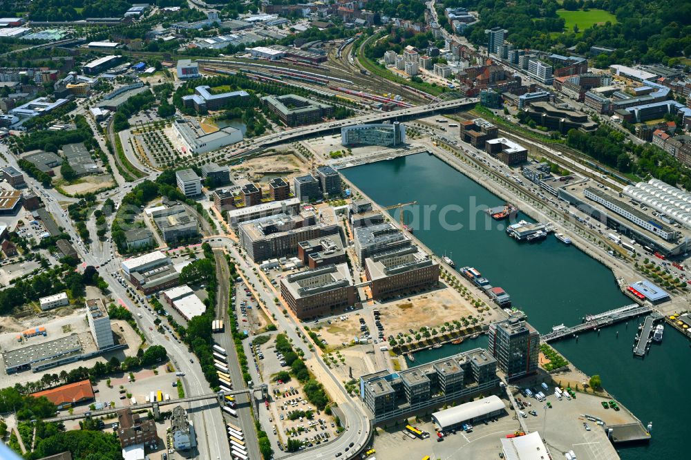Aerial image Kiel - New residential and commercial building Quarter Kieler Hoern Areal in Kiel in the state Schleswig-Holstein, Germany