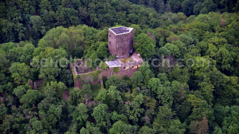 Aerial photograph Niederbreitbach - Neuerburg (Wied) in Niederbreitbach in the state Rhineland-Palatinate, Germany