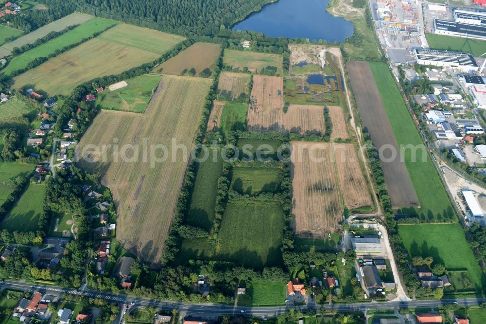 Aerial photograph Aurich - New Sand Pit grounds of the Gerd Wendeling GmbH in Aurich in Lower Saxony