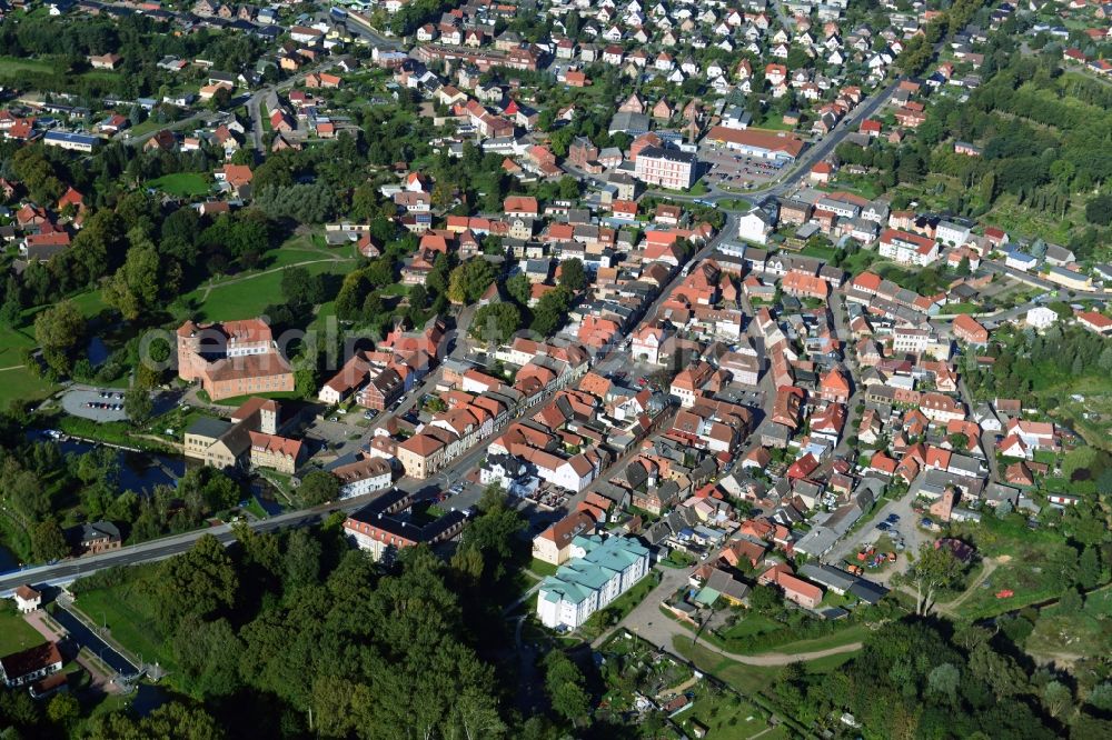 Aerial image Neustadt-Glewe - Cityscape of Neustadt-Glewe in Mecklenburg-Western Pomerania