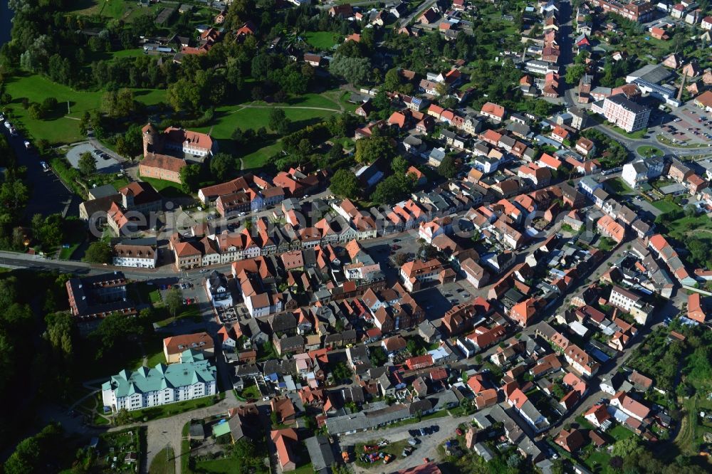 Aerial photograph Neustadt-Glewe - Cityscape of Neustadt-Glewe in Mecklenburg-Western Pomerania