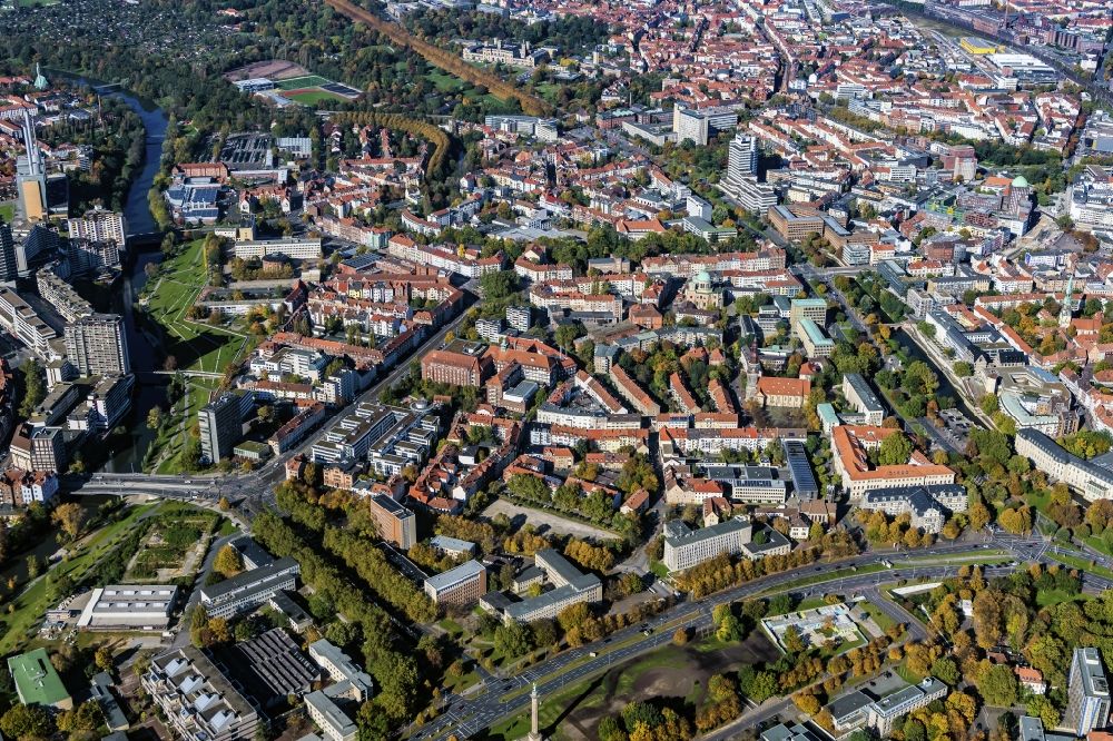 Aerial photograph Hannover - Neustadt district in Hannover in the state Niedersachsen, Germany