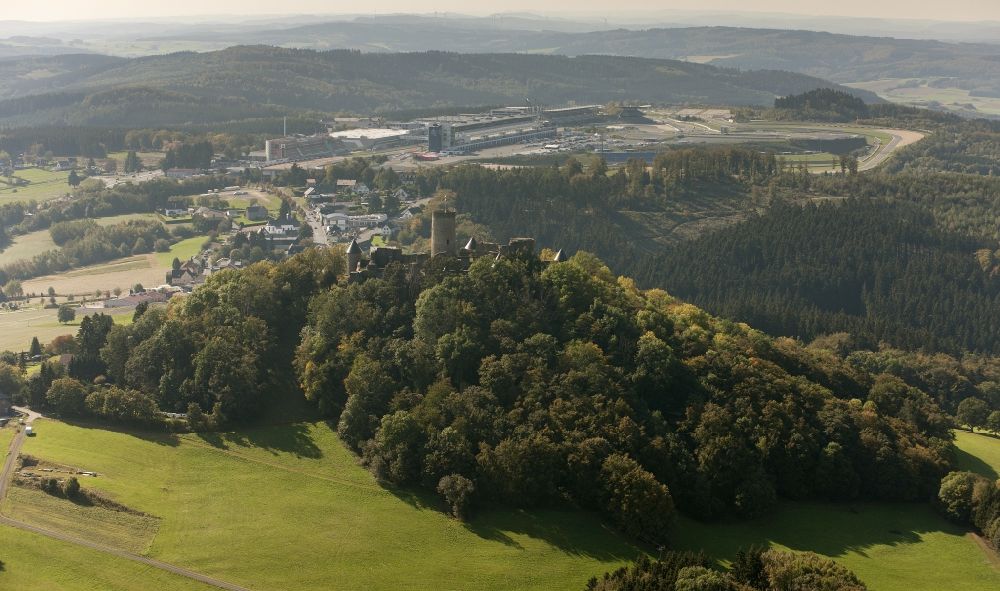 Aerial photograph Nürburg - View of the Nuerburg in the homonymous town in the state of Rhineland-Palatinate