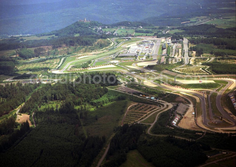 Aerial photograph Nürburg - Track of Nuerburgring in Nuerburg in the state of Rhineland-Palatinate