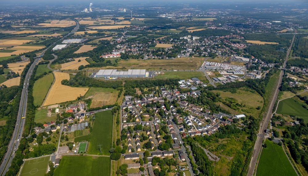 Aerial photograph Dortmund - Commercial Vehicle and Special Vehicle trade of Duerrwang GmbH & Co. KG on Gneisenauallee in Dortmund in the state North Rhine-Westphalia, Germany