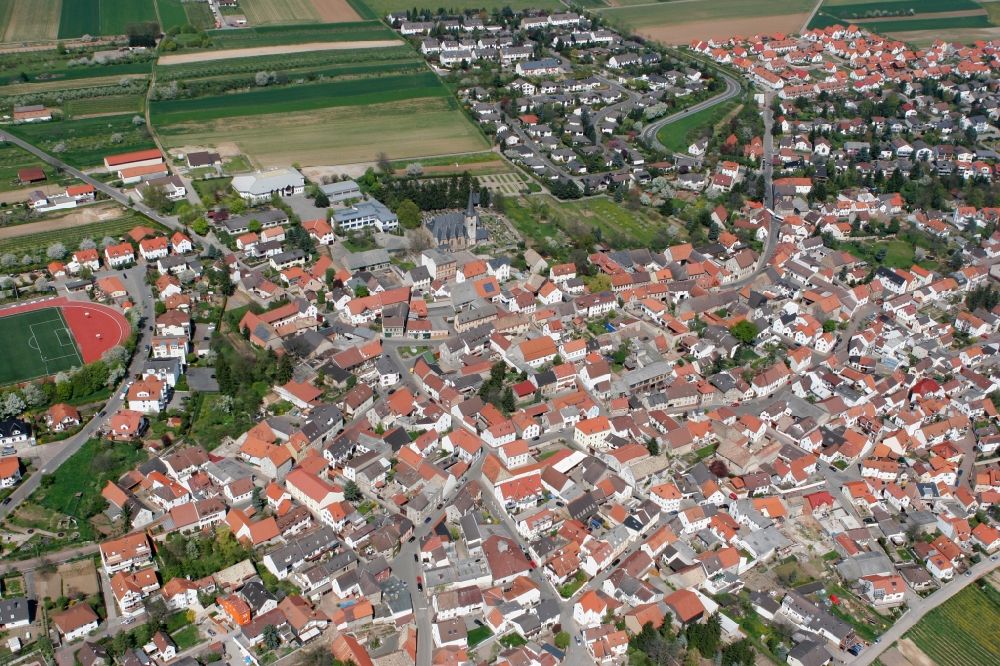 Aerial image Ober-Olm - Community Ober-Olm in Rhineland-Palatinate