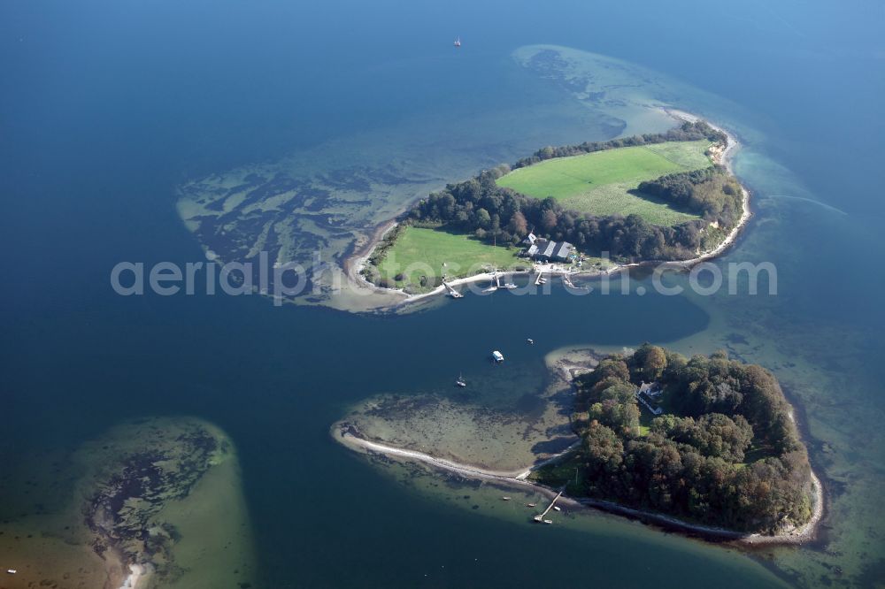 Aerial photograph Krusa - Ox Islands in the Flensburg Fjord near Soenderhav in Syddanmark, Denmark