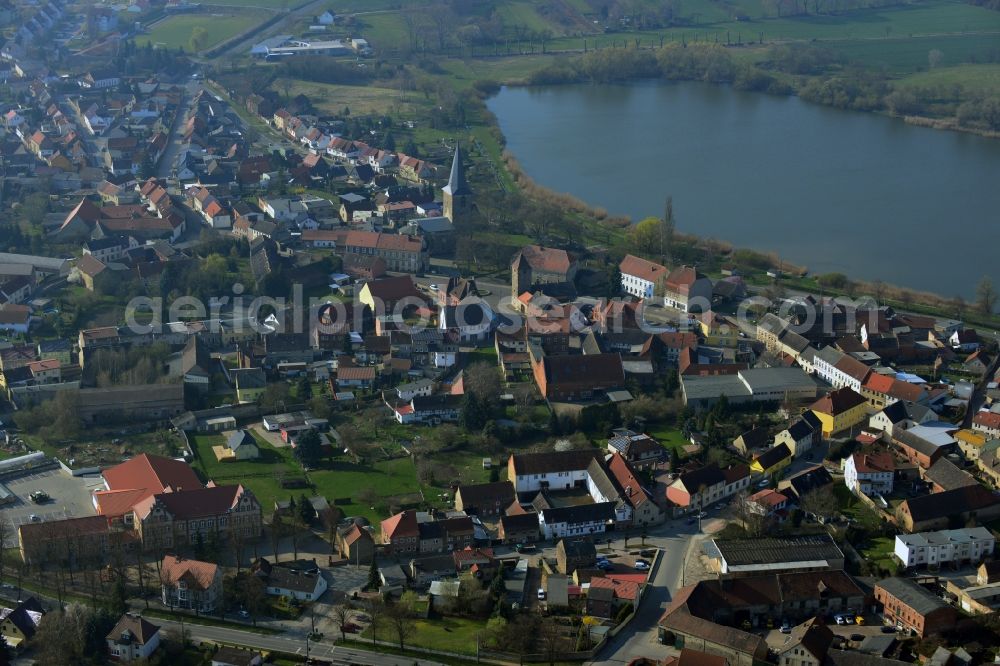 Seehausen from above - The City center and downtown Seehausen in Saxony-Anhalt