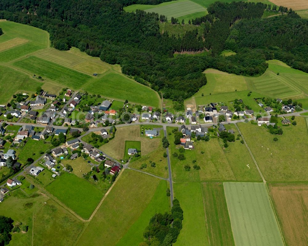 Aerial photograph Altenburg - Town View of the streets and houses of the residential areas in Altenburg in the state Rhineland-Palatinate, Germany