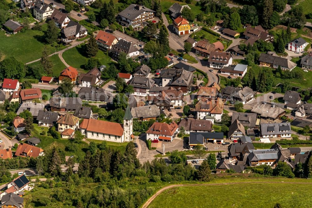 Aerial photograph Altglashütten - Town View of the streets and houses of the residential areas in Altglashuetten in the state Baden-Wuerttemberg, Germany