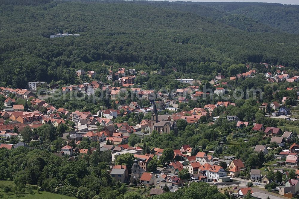 Aerial image Bad Suderode - Town View of the streets and houses of the residential areas in Bad Suderode Harz in the state Saxony-Anhalt