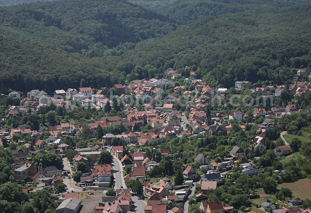 Aerial photograph Bad Suderode - Town View of the streets and houses of the residential areas in Bad Suderode Harz in the state Saxony-Anhalt