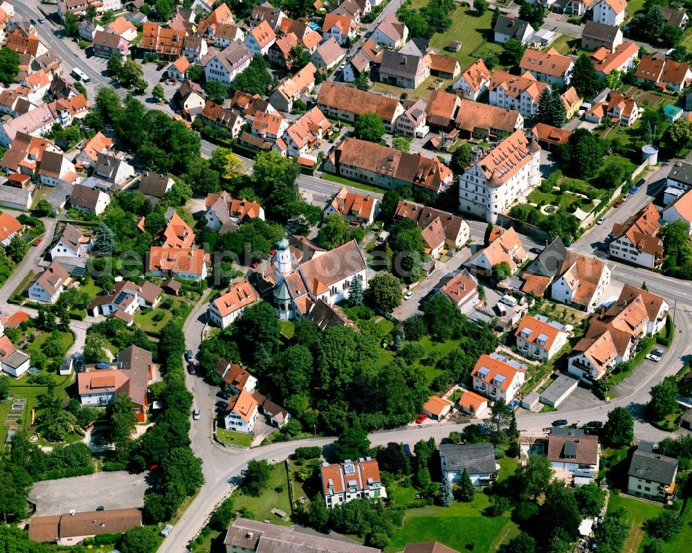 Bühl from the bird's eye view: Town View of the streets and houses of the residential areas in Bühl in the state Baden-Wuerttemberg, Germany
