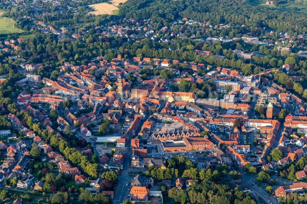 Aerial photograph Coesfeld - Town View of the streets and houses of the residential areas in Coesfeld in the state North Rhine-Westphalia, Germany