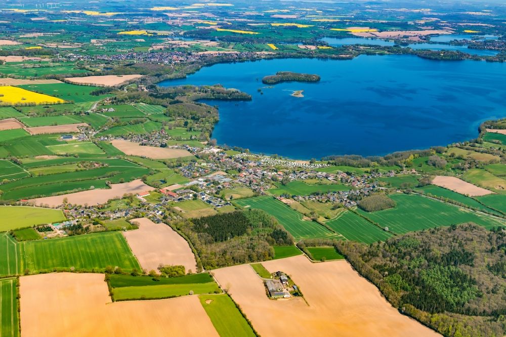 Aerial image Dersau - Dersau am Ploener See in the state Schleswig-Holstein, Germanyny