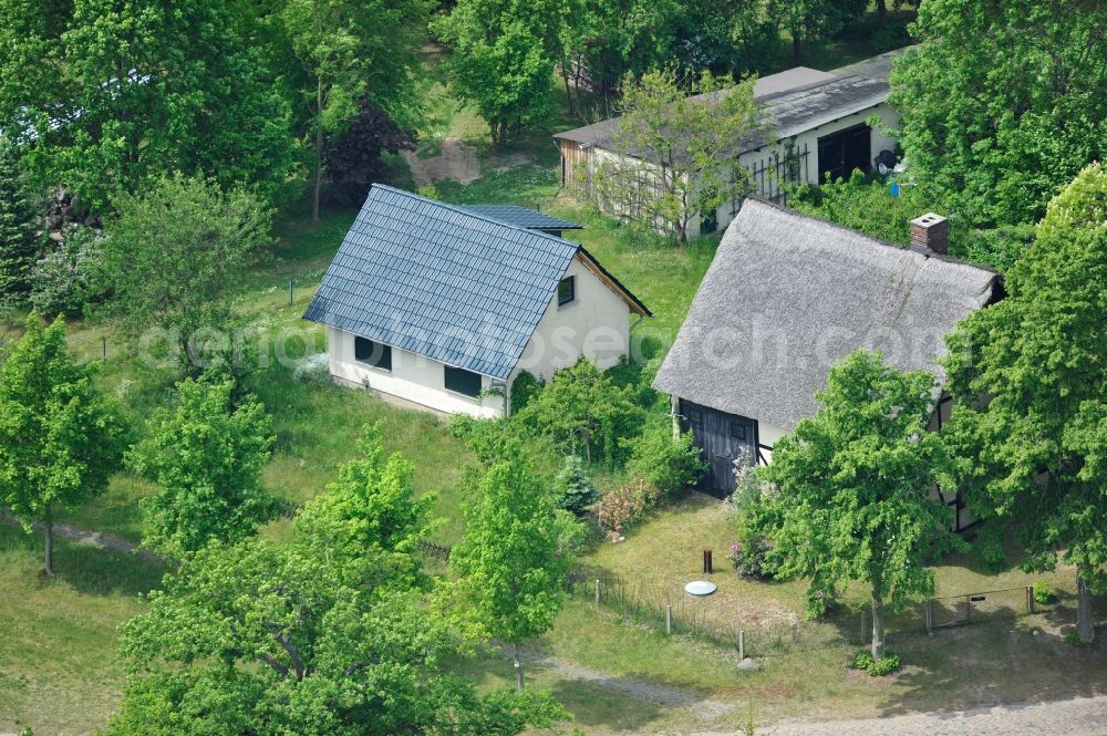 Aerial photograph Nausdorf - View local and village of Nausdorf in Brandenburg