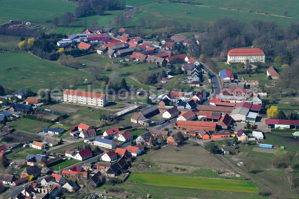 Aerial image Dretzel - Town View of the streets and houses in Dretzel in the state Saxony-Anhalt, Germany