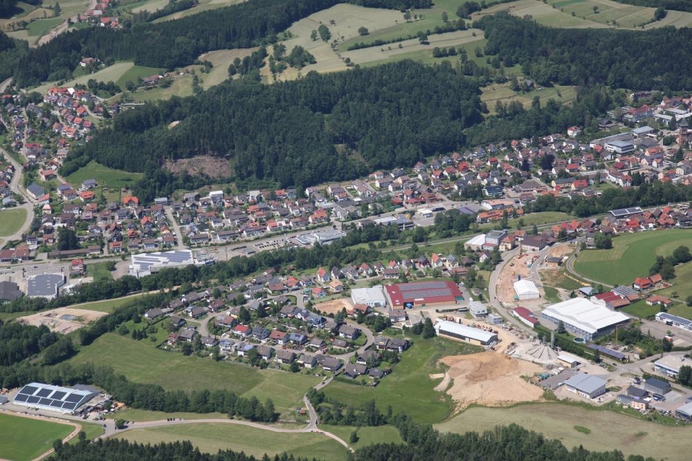 Aerial photograph Elzach - View of Elzach in the state of Baden-Württemberg