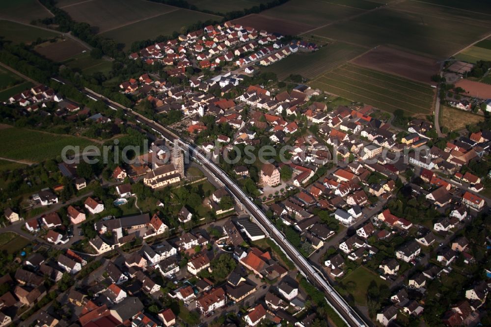 Aerial image Eschbach - Town View of the streets and houses of the residential areas in Eschbach in the state Baden-Wuerttemberg