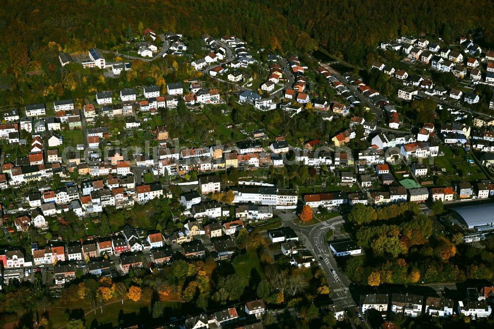 Aerial photograph Fischbach - Town View of the streets and houses of the residential areas in Fischbach in the state Saarland, Germany