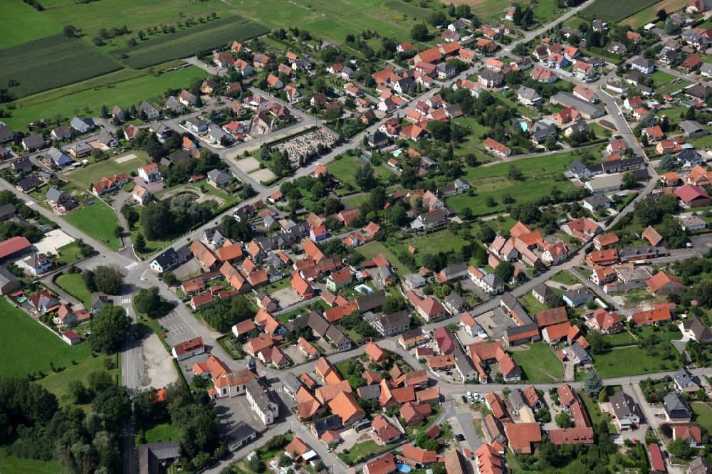 Forstfeld from the bird's eye view: Town View from Forstfeld in Alsace in France