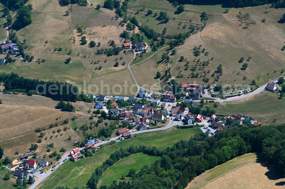 Aerial photograph Freiamt - Town View of the streets and houses of the residential areas in the district Reichenbach in Freiamt in the state Baden-Wuerttemberg, Germany